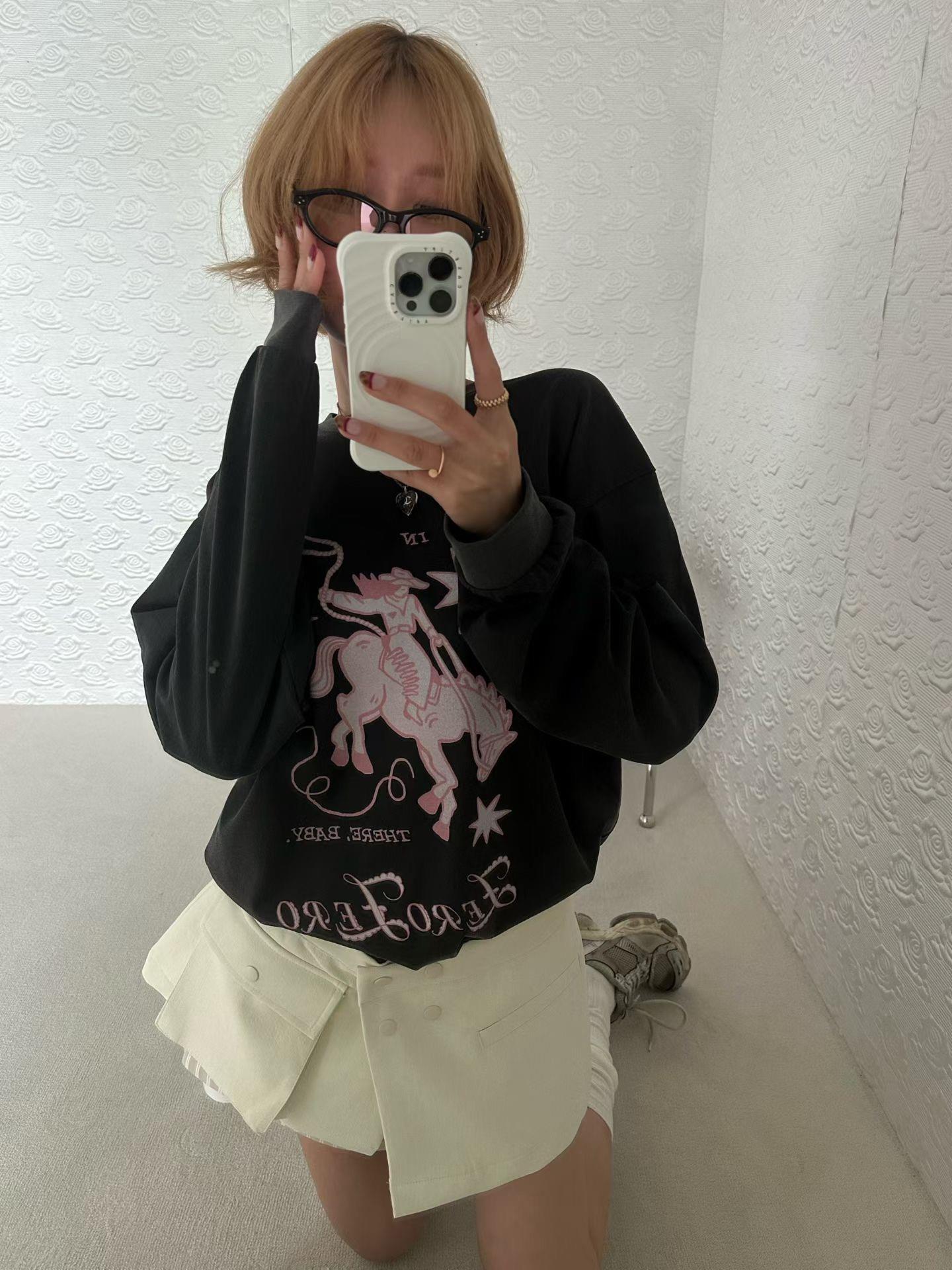 牛仔騎士棉質上衣